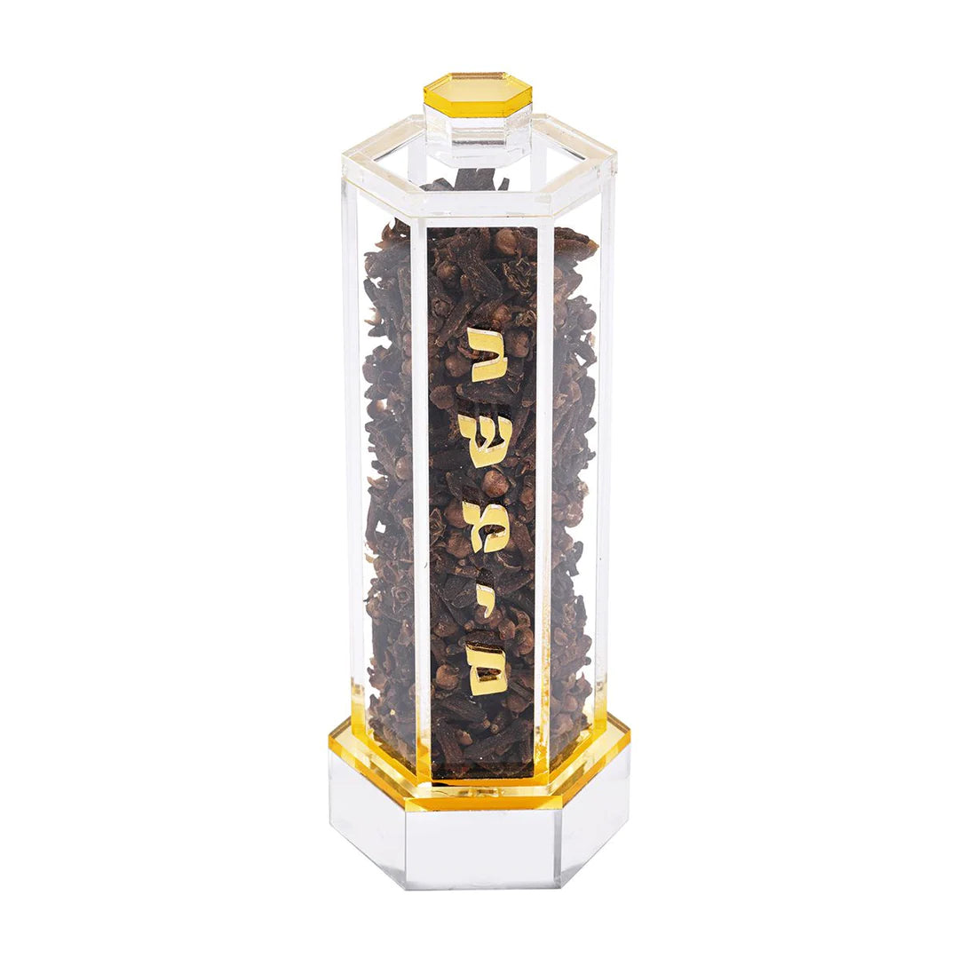 Besamim Holder - Hexagon, Gold