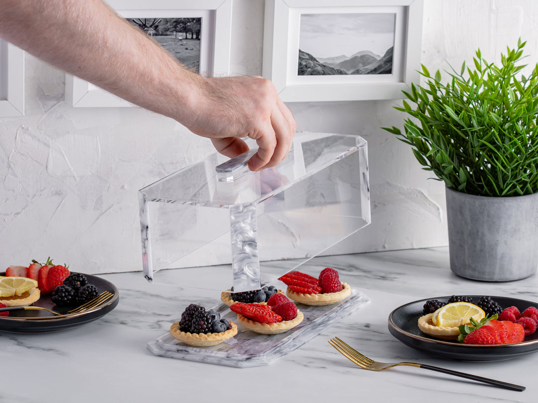 Cake Log Tray - Gray Pearl