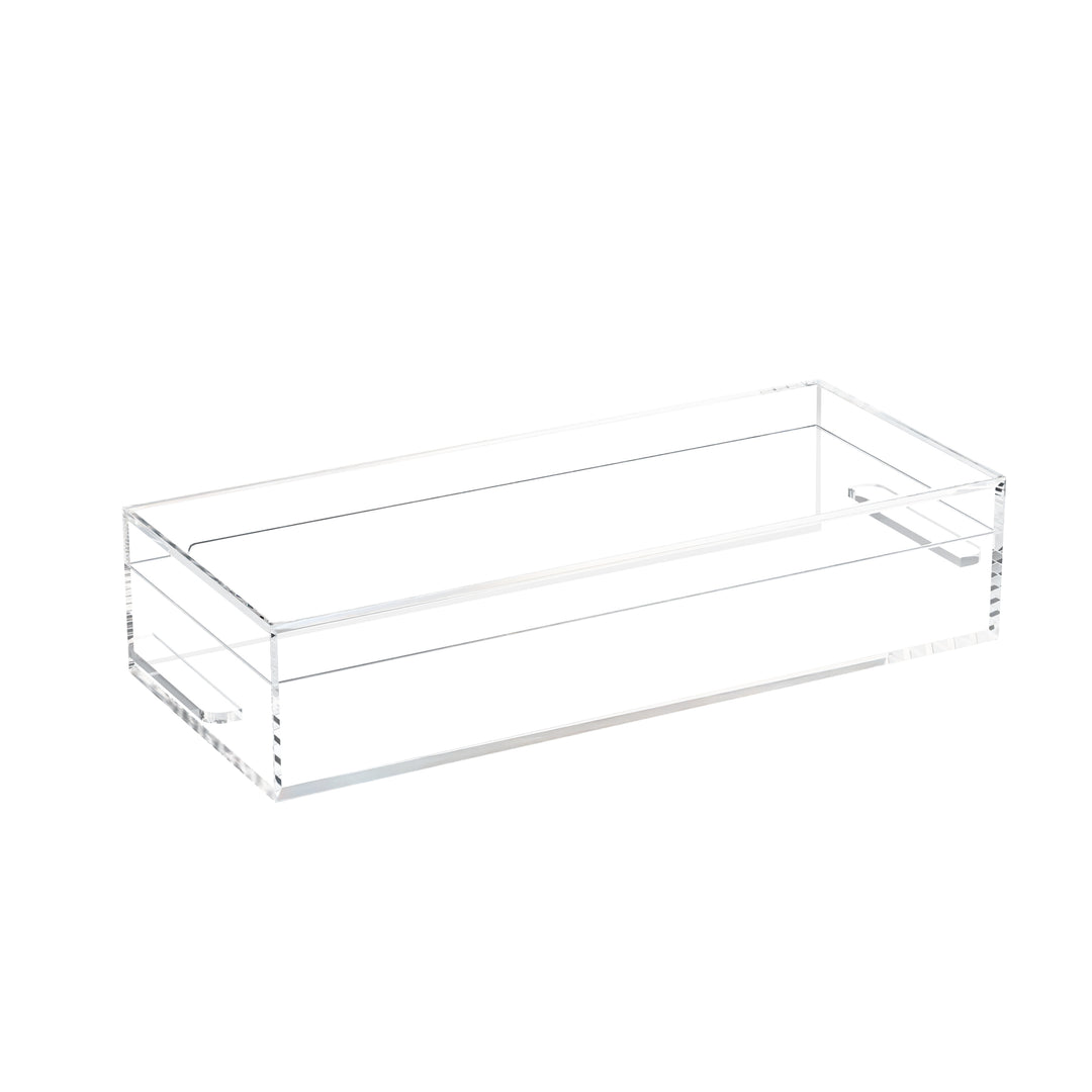 Challah Tray With Magnetic Lid - Clear