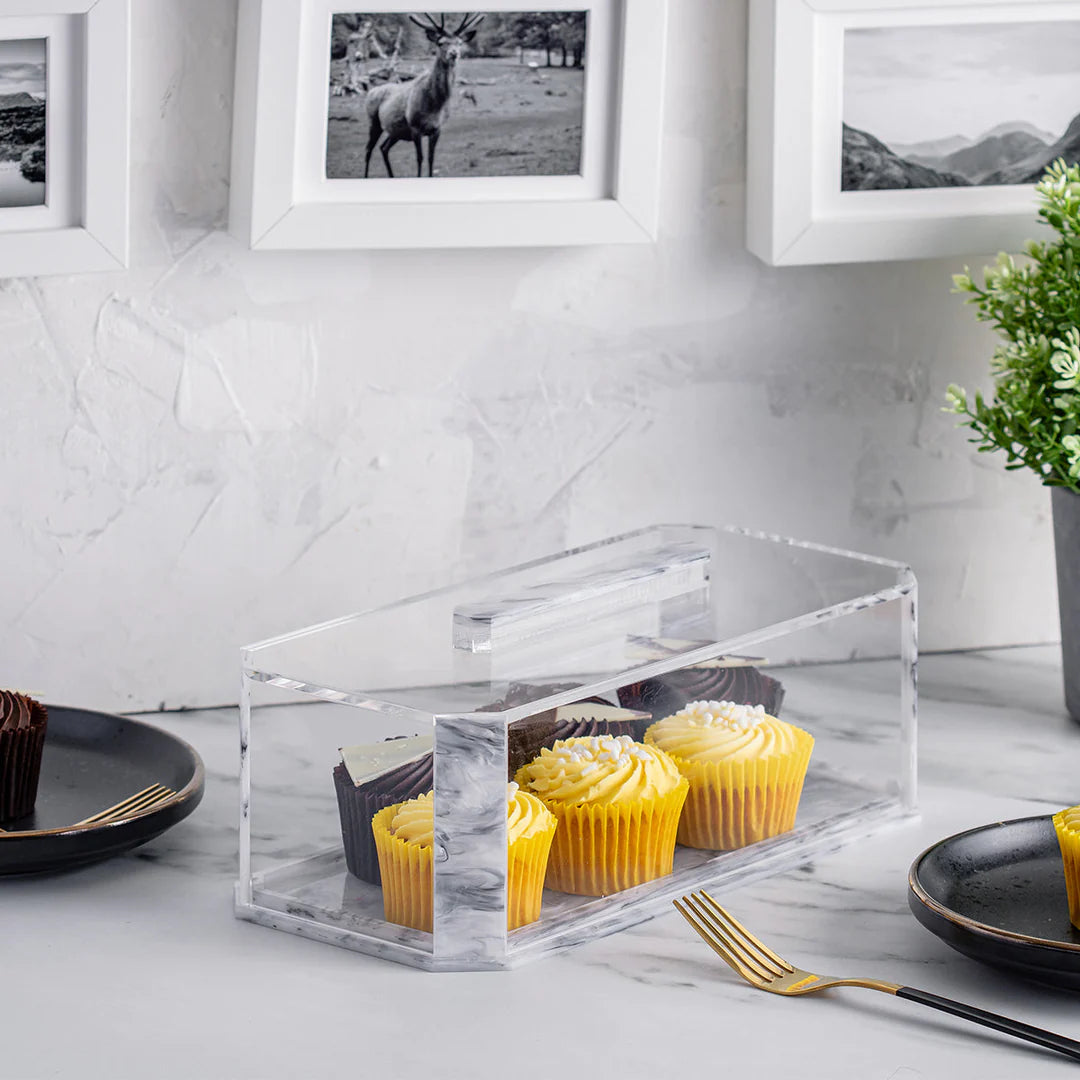 Cake Log Tray - Gray Pearl