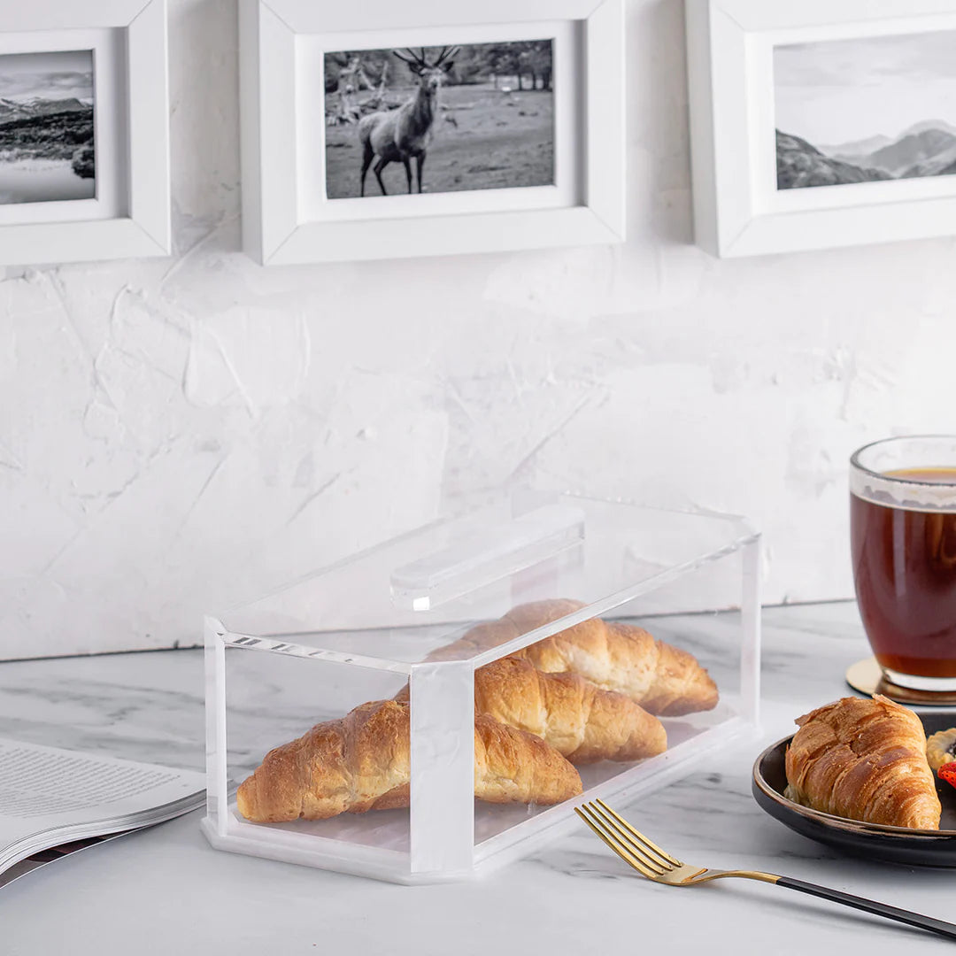 Cake Log Tray - White Pearl
