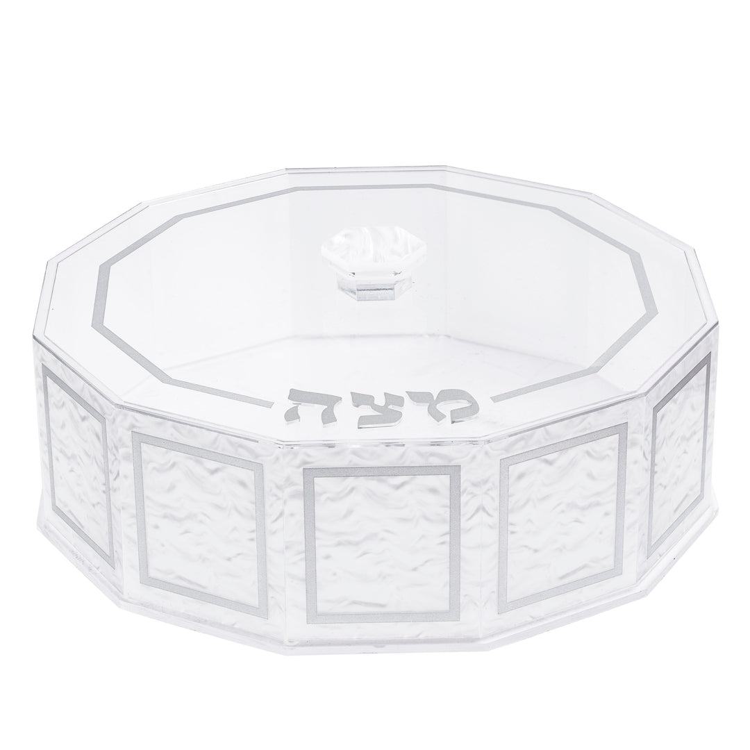 Matzah Box, Dodecagon - White Pearl