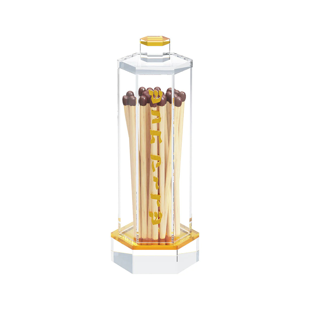 Match Holder - Hexagon, Gold