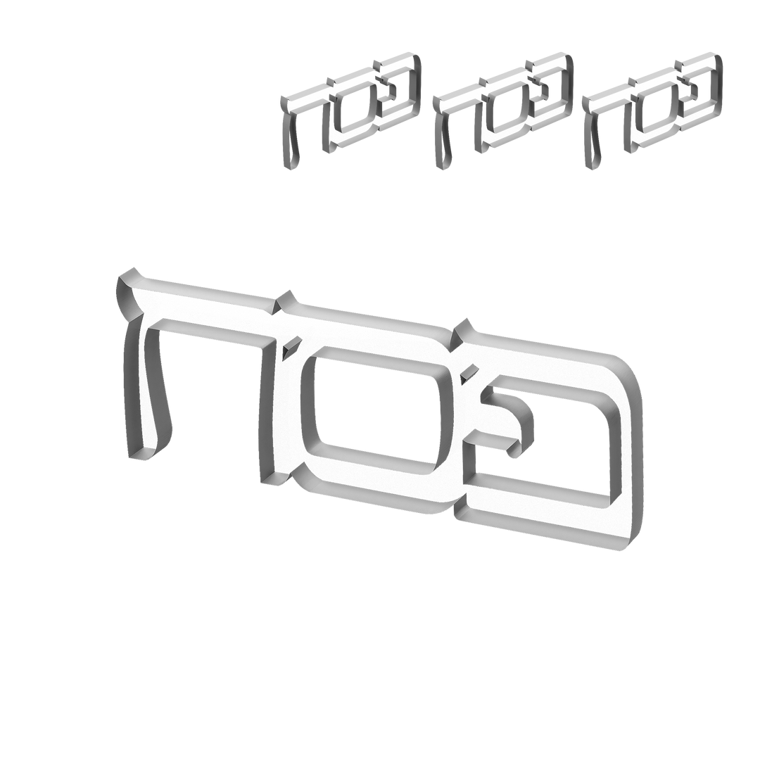 Pesach Napkin Rings - Silver