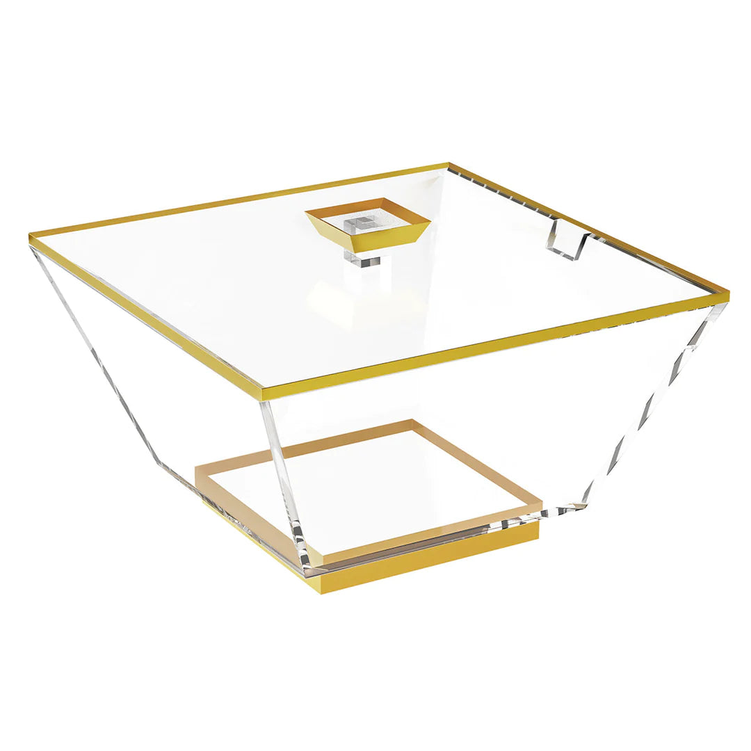 Salad Bowl With Magnetic Lid - Gold