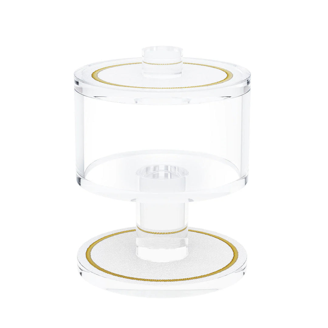 Salt Holder - Leatherite, Gold