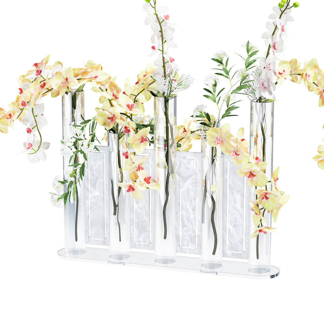 Tube Vase - White Pearl