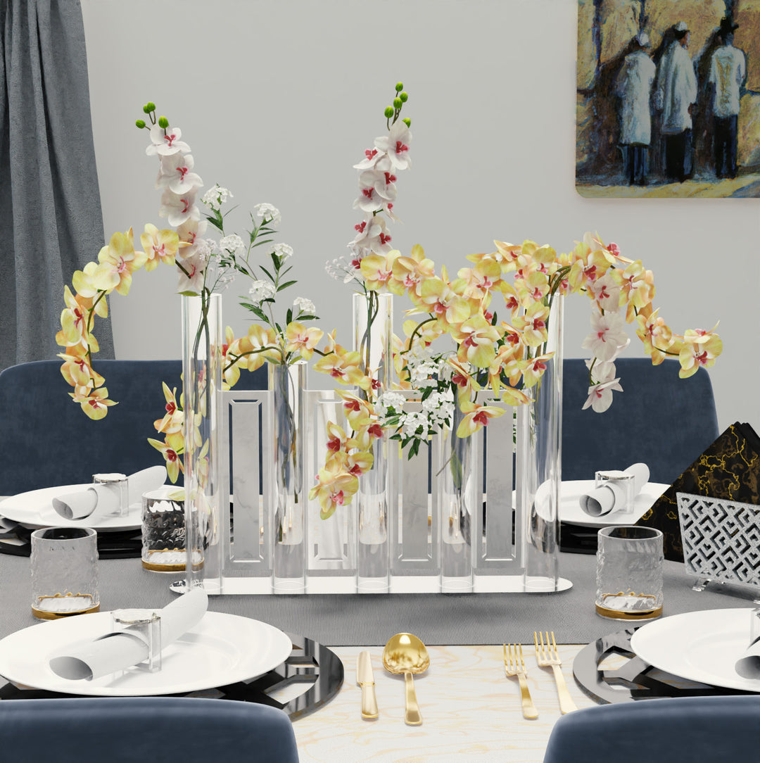 Tube Vase - White Pearl