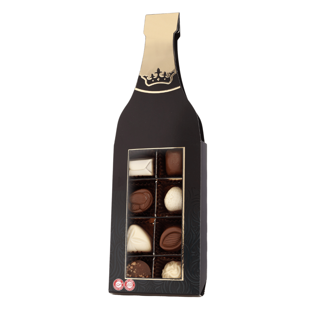 Mishloach Manos Add On - 8 Piece Wine Shaped Chocolate Box