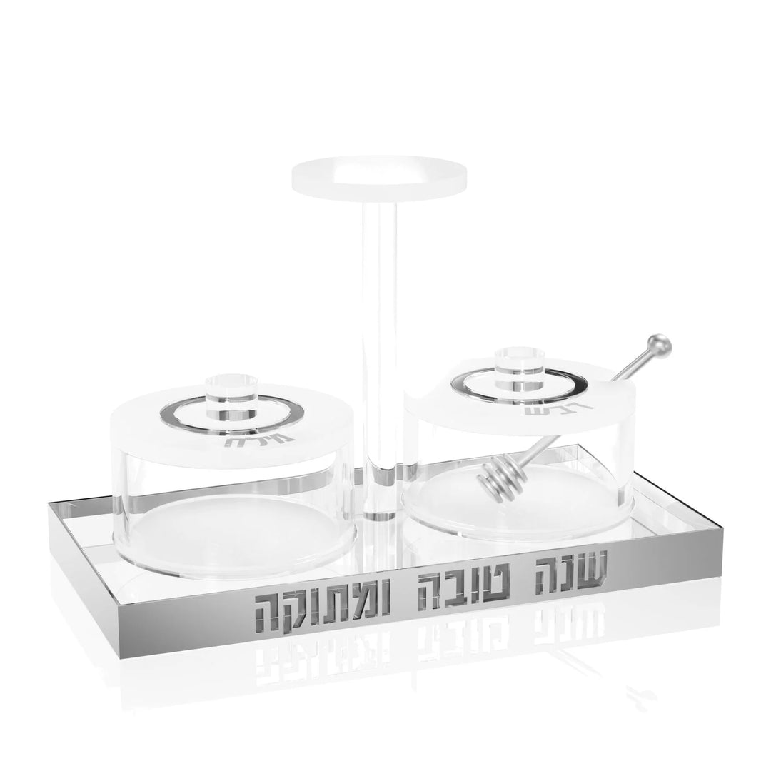Honey & Salt Dish - Lucent, Silver