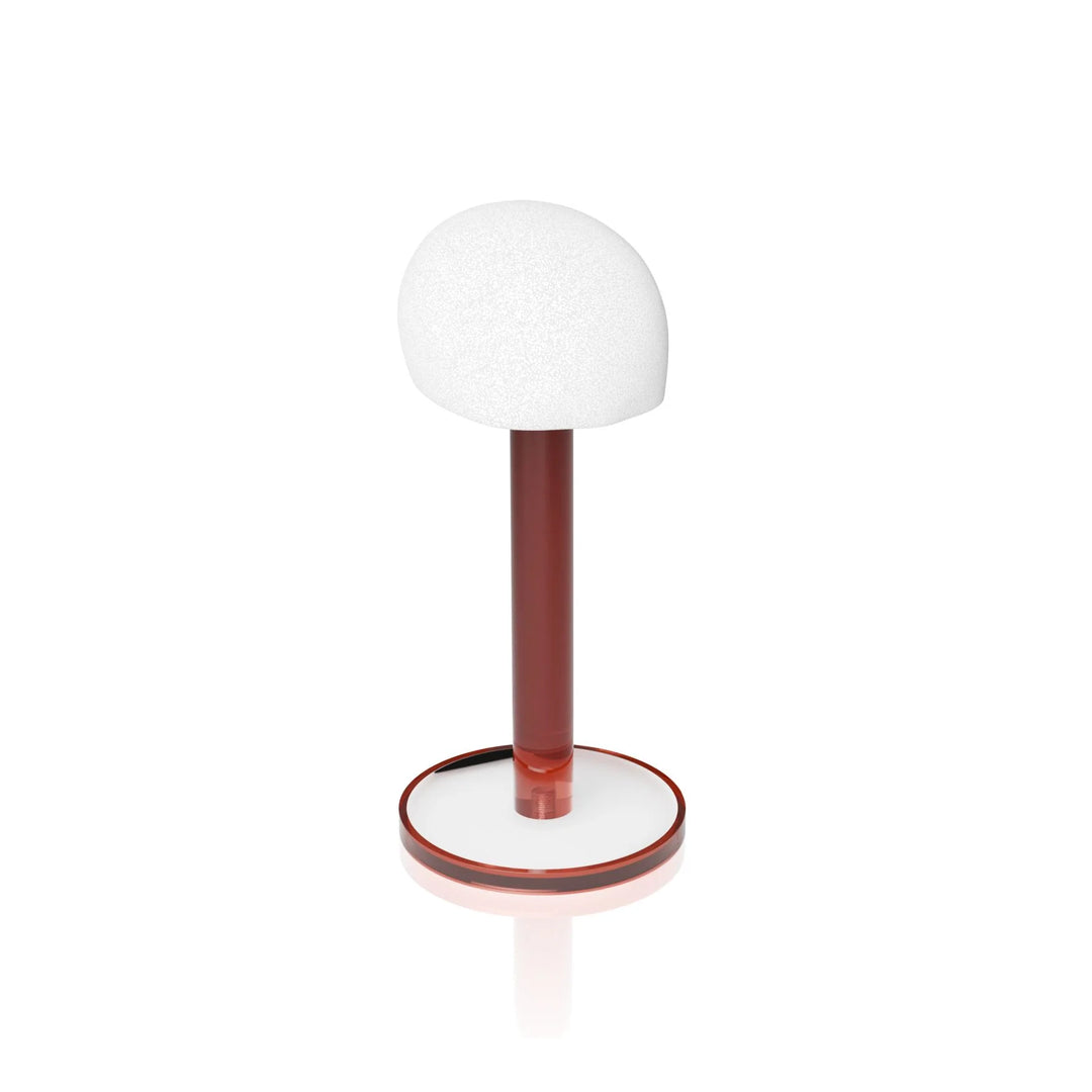 Wig Head - Translucent, Ruby (Medium)
