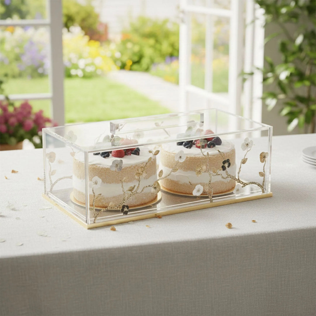Cake Log Tray - Ornate Garden