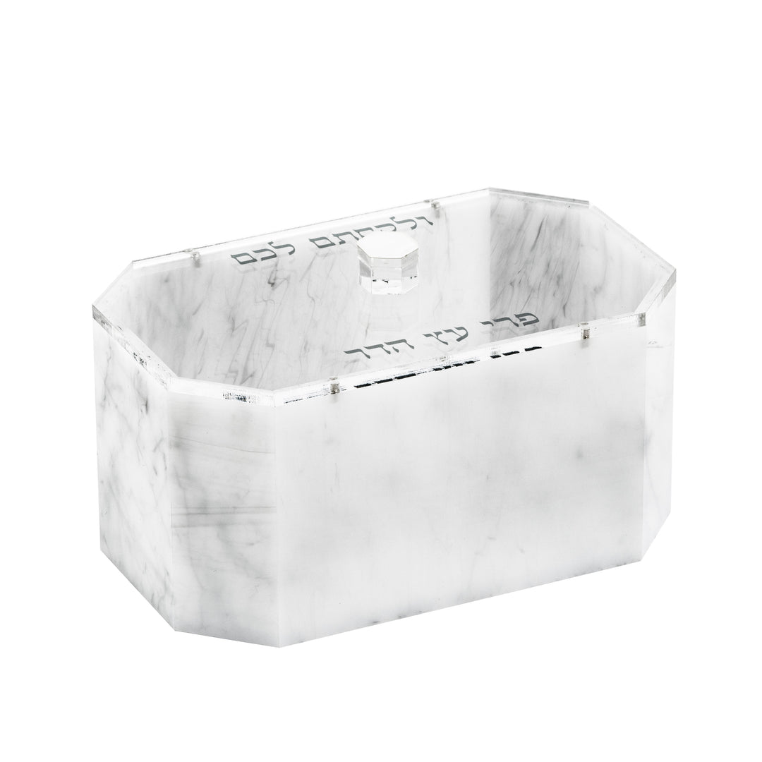 Esrog Box - Gray Marble