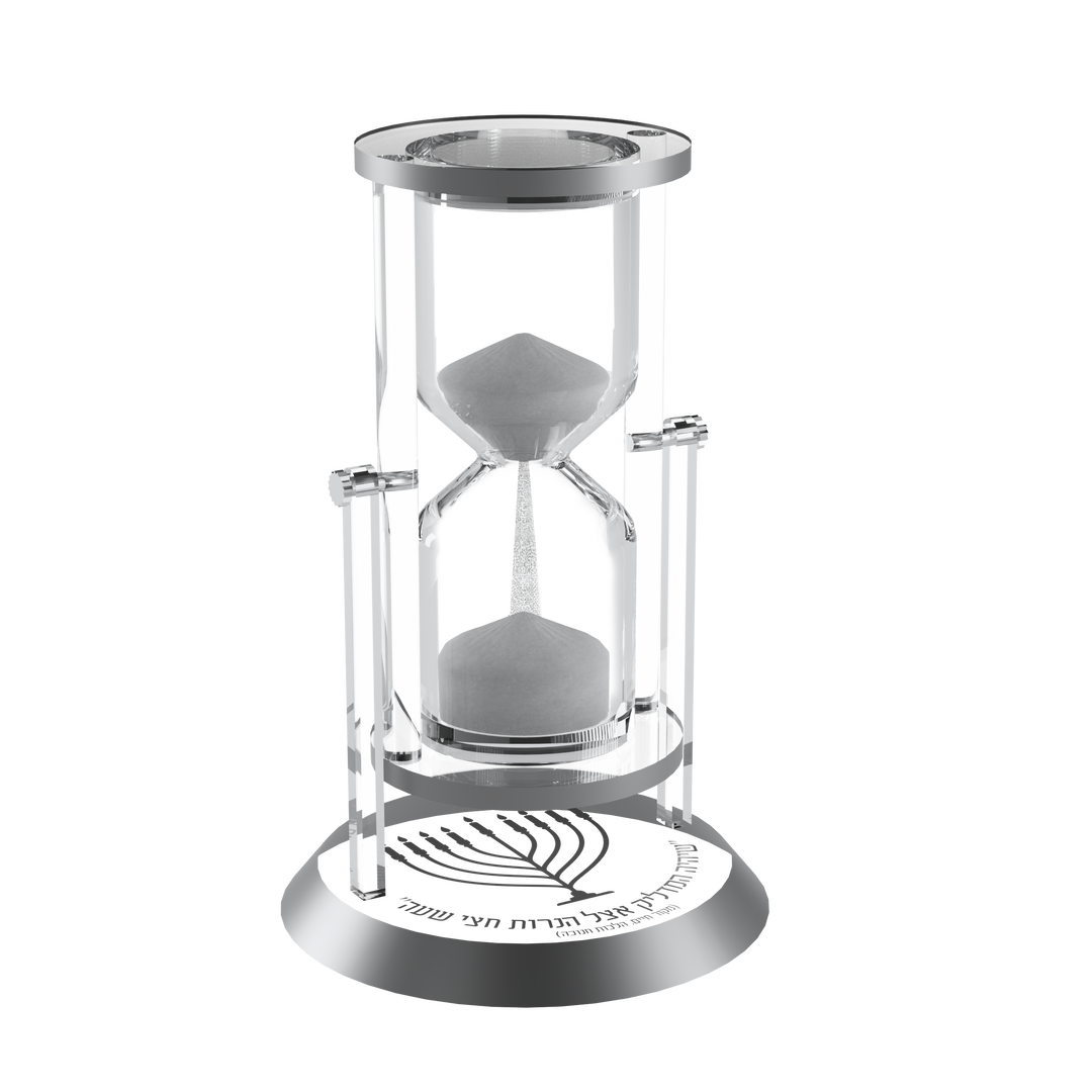 Hour Glass Sand Timer - Silver