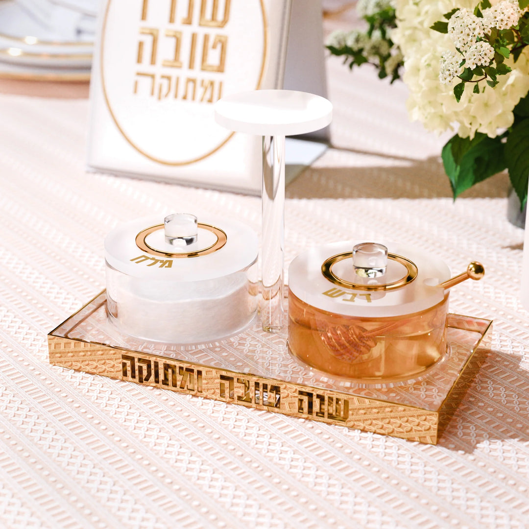 Honey & Salt Dish - Lucent, Silver
