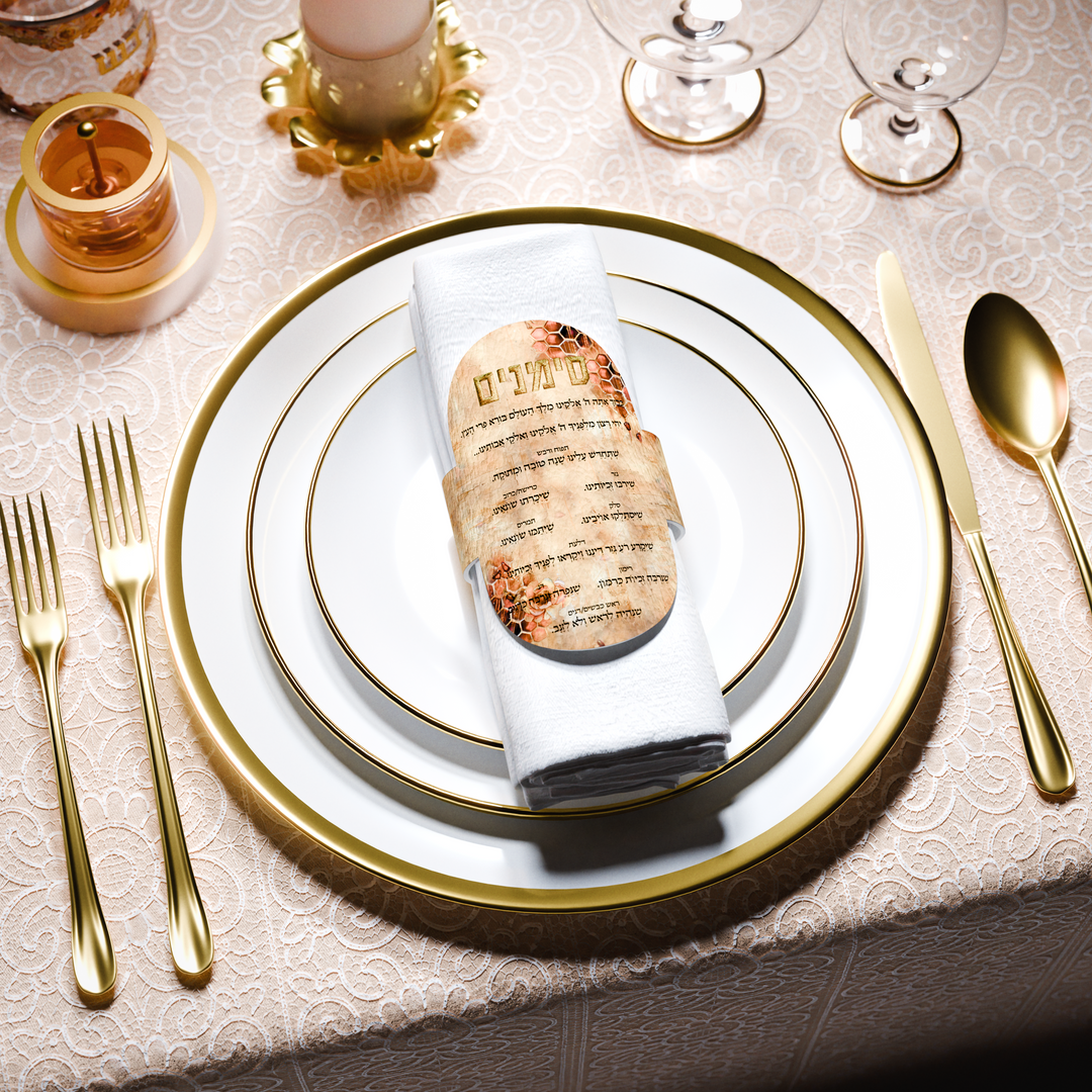 Simanim Napkin Rings - Blush Nectar