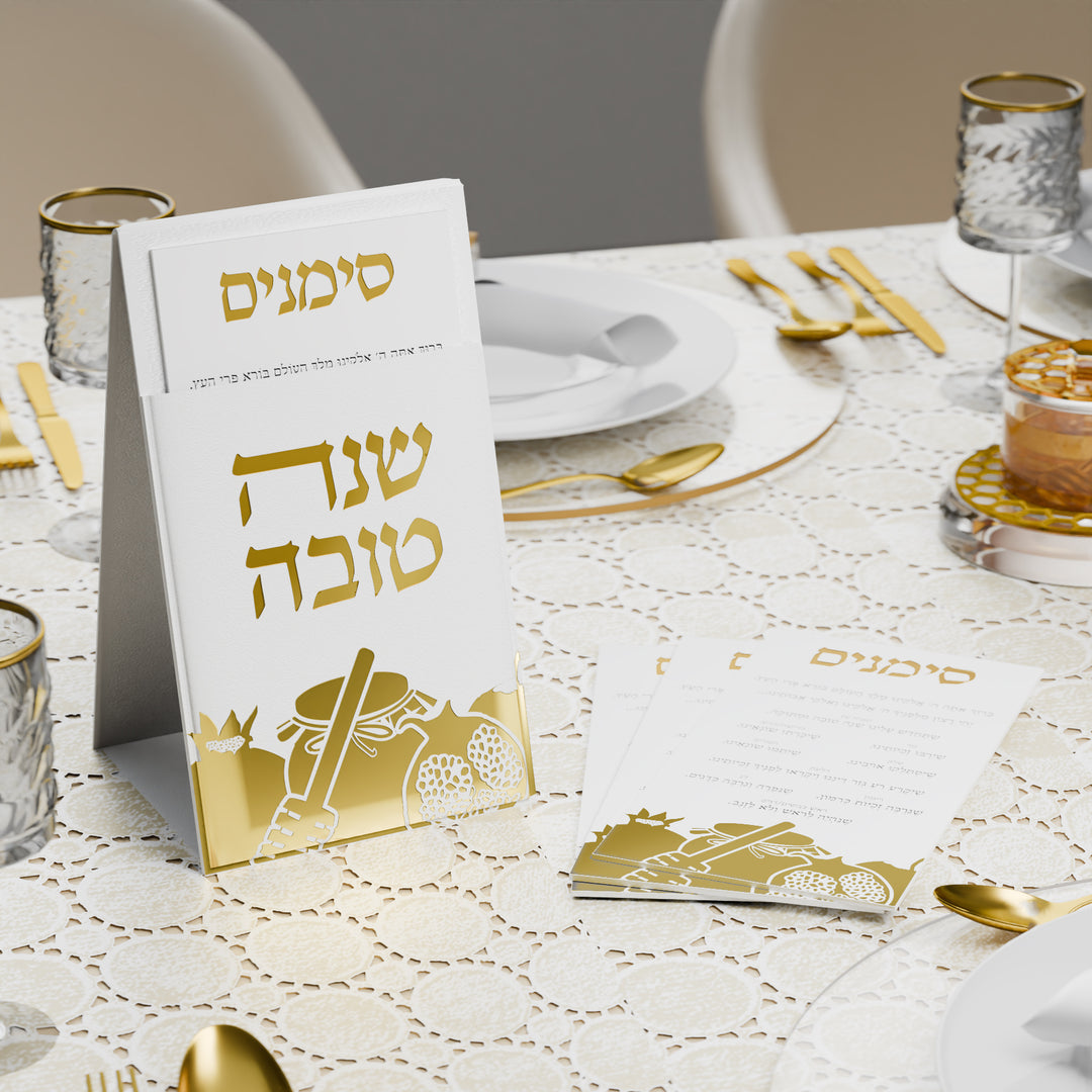 נרתיק סימנים - עור, זהב