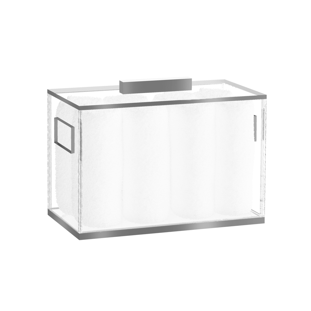Towel Box - Silver