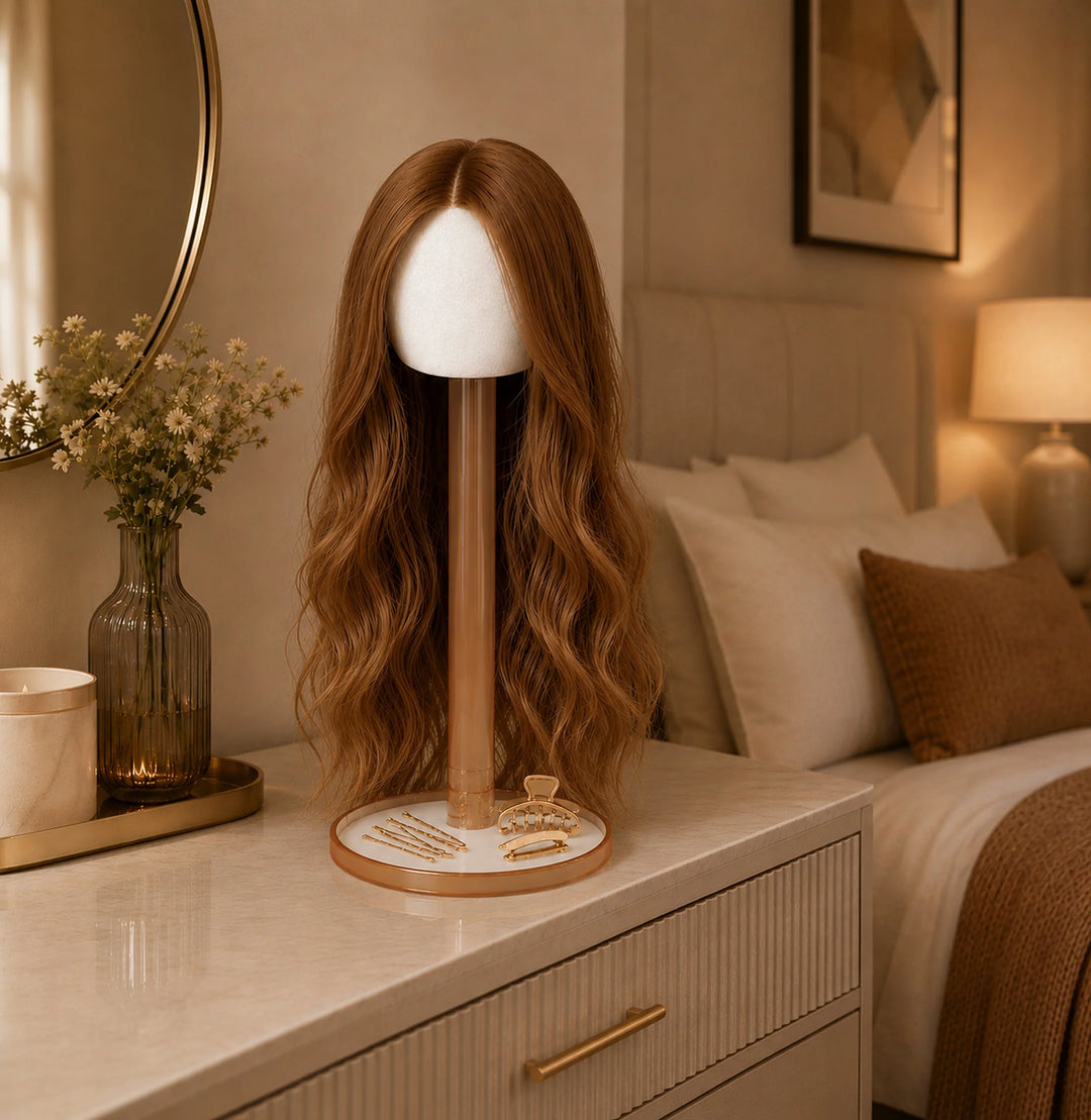Wig Head - Translucent, Brown (Large)